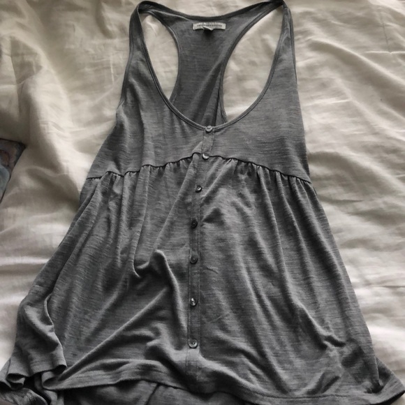 💙BOGO American Eagle Flowy Gray Tank - Picture 2 of 3